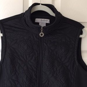 Barrage Black Zip Front Vest